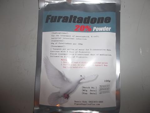 Furaltadone 20% Powder Furaltadone 20% pdr (100 grams) Pigeon Supplies Plus line