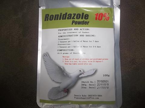 Ronidazole 10% Powder Ronidazole 10% (100 grams) Pigeon Supplies Plus